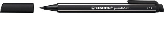 STABILO pointMax - Black - Medium - Black - Round - Water-based ink - Nylon felt