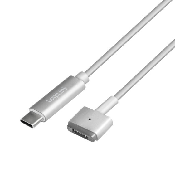 LogiLink USB-C to Apple MagSafe 2 charging cable - silver - 1.8 m - USB C - MagSafe 2 - Silver