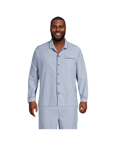 Big & Tall Poplin Pajama Shirt