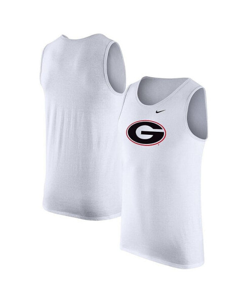 Men's White Georgia Bulldogs Tank Top