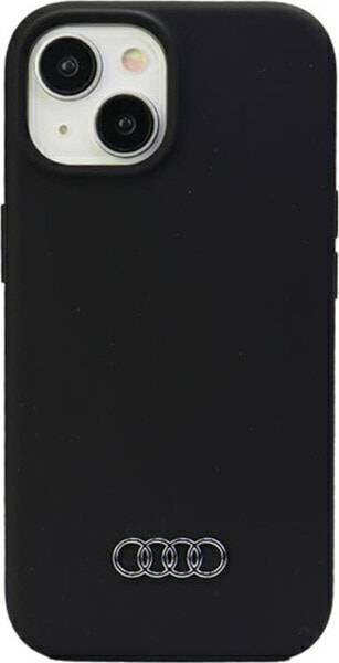 Audi Audi Silicone Case iPhone 15 / 14 / 13 6.1" black/black hardcase AU-LSRIP15-Q3/D1-BK