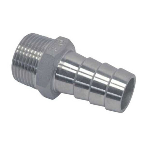 OEM MARINE 10 mm Stainless Steel Threaded&Grooved Connector