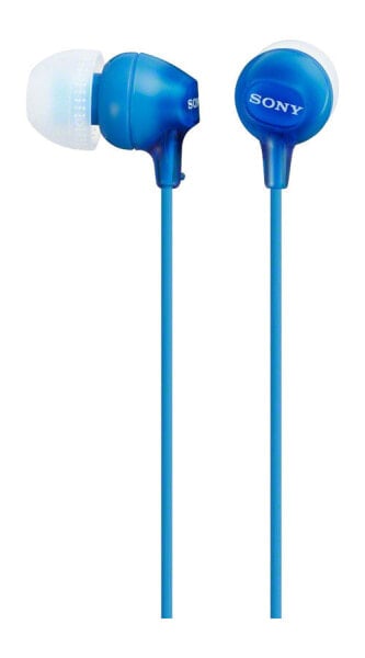 Sony EX15AP In-ear Headphones - Headset - In-ear - Calls & Music - Blue - Binaural - 1.2 m