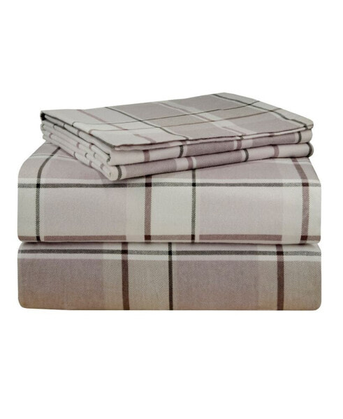 Luxury Weight Flannel Sheet Set, Twin XL