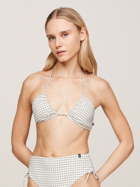 Retro Halter Neck Bandeau Bikini Top