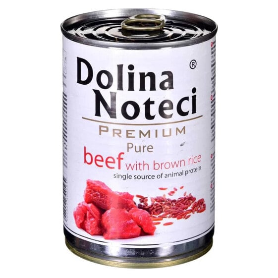 DOLINA NOTECI Premium Pure Rich Beef With Brown Rice 400g Wet Dog Food