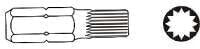 Jonnesway Końcówka SPLINE XZN M5x75mm 6-kąt 10mm D10M75M05A