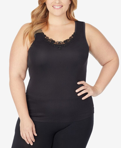 Plus Size SofTech Venice Lace Detail Cami