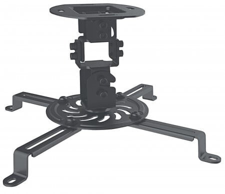 Manhattan Projector Mount - Ceiling - Universal - Tilt - Swivel & Rotate - Height: 15cm - Max 13.5kg - Black - Lifetime Warranty - Ceiling - 13.5 kg - Black - -15 - 15° - 360° - -15 - 15°