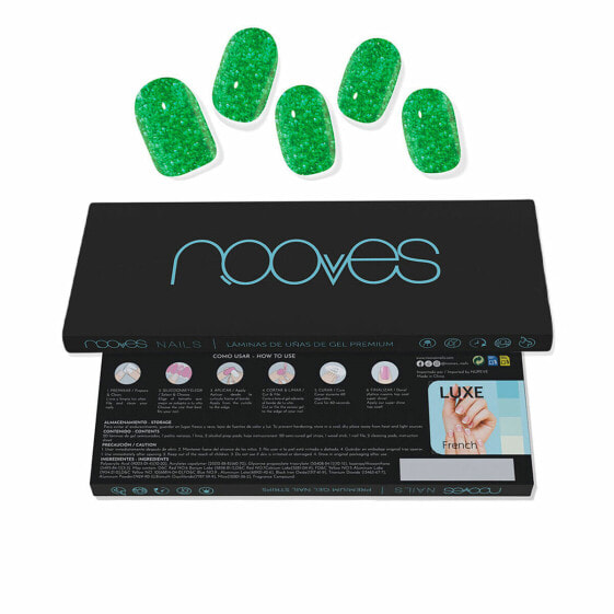 Гель для наращивания ногтей NOOVES Glitter green (20 штук)