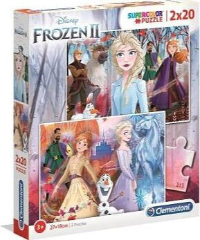 Clementoni Puzzle 2x20 Super kolor Frozen 2