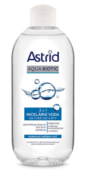 Жидкое очищающее средство Astrid Мицеллярная вода Fresh Skin 3в1 400 мл