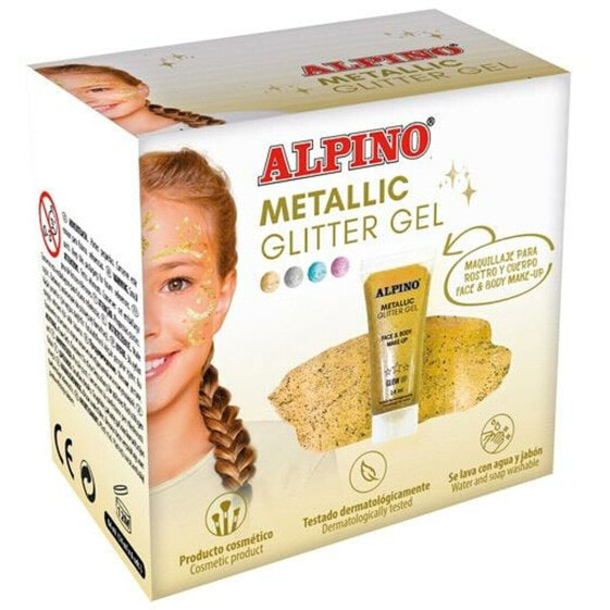 Детский макияж Alpino Гель Пурпурин Позолоченный