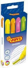 Цветные карандаши Jovi желейные с выделителем 4 цвета