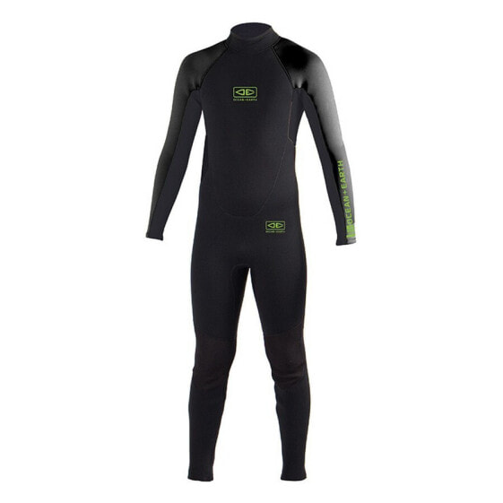 OCEAN & EARTH Surf School 3/2 mm Steamer Flatlock Junior Long Sleeve Back Zip Neoprene Suit