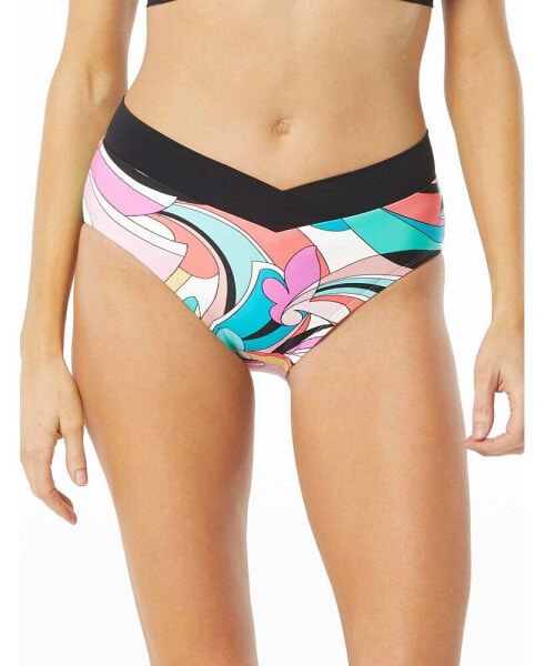 Women's Swim Letty Crossover Bikini Bottom - Saltwater Swirl