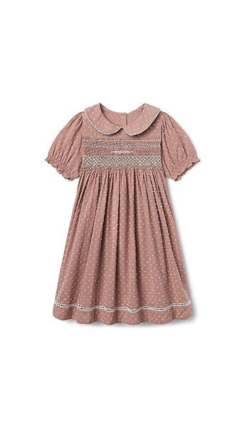 Girl Emmy Dress in Rose Swiss Dot Toddler, Child