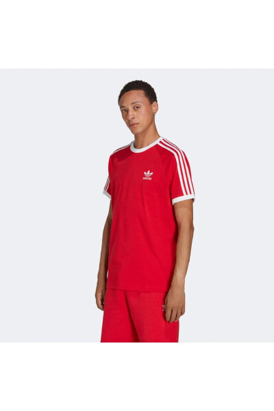 Футболка спортивная Adidas Adicolor Classics 3-Stripes Красная