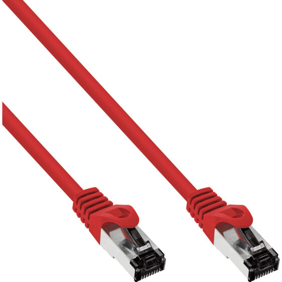 InLine Patch cable - S/FTP (PiMf) - Cat.8.1 - 2000MHz - halogen-free - red - 1.5m