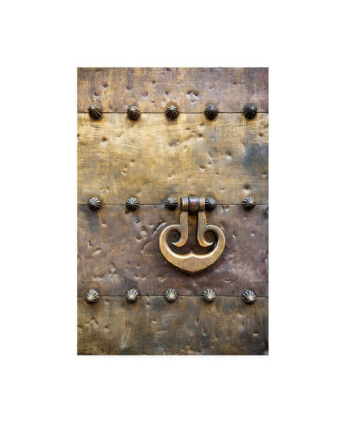 Philippe Hugonnard Made in Spain Door Knocker on Copper Door of the Mezquita in Cordoba Canvas Art - 15.5" x 21"
