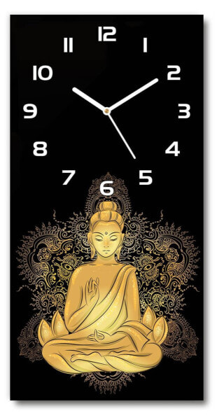 Wanduhr Buddha und Mandala