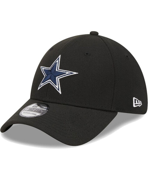 Men's Black Dallas Cowboys Main 39THIRTY Flex Hat