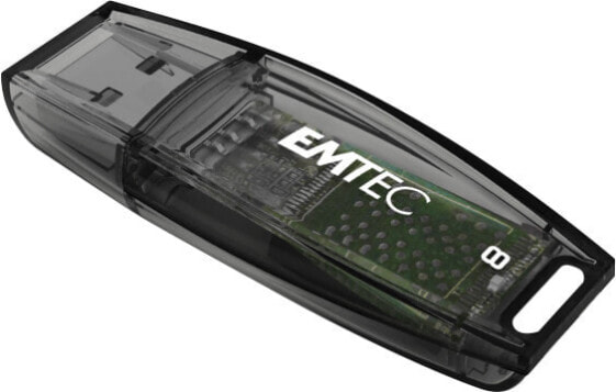 EMTEC C410 8GB - 8 GB - USB Type-A - 2.0 - 18 MB/s - Cap - Black