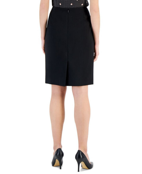 Women's Pintuck Back-Zip Pencil Skirt