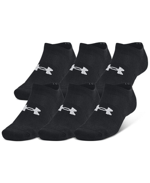 Men's Training Cotton 6-Pk. Moisture-Wicking No-Show Socks