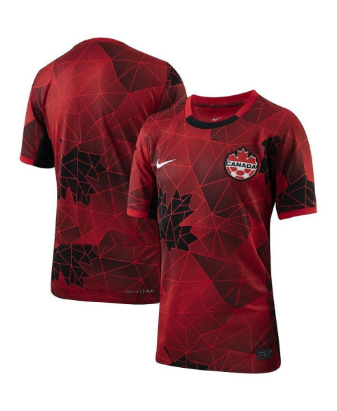 Youth Red Canada Women's National Team 2023 Home Replica Jersey