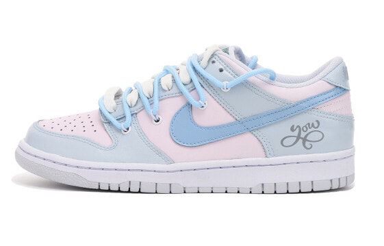 【定制球鞋】 Nike Dunk Low 字母 低帮 板鞋 GS 灰蓝 / Кроссовки Nike Dunk Low FD1232-002