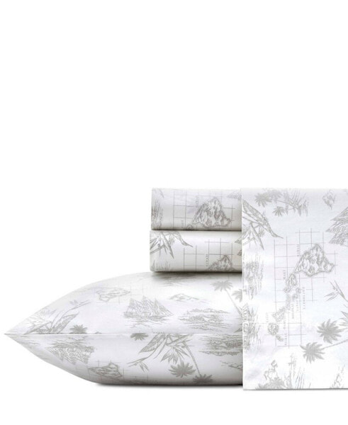 Tommy Bahama Map Sheet Set, Queen