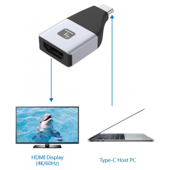 IC Intracom IADAP USBC-HDMIHDR - USB Type-C - HDMI output - 3840 x 2160 pixels