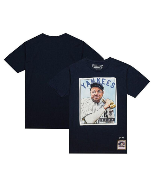 Men's Babe Ruth Navy New York Yankees Cooperstown Collection Collectors Connection T-Shirt