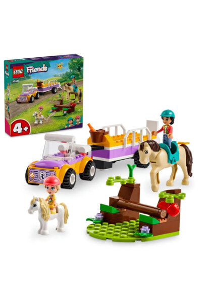 Конструктор пластиковый Lego Friends At ve Midilli Römorku 42634 - 4 Yaş ve Üzeri Yapım Seti (105 Parça)