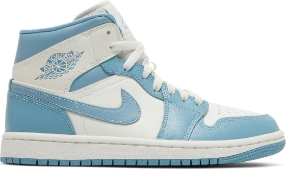 [BQ6472-141] Womens Air Jordan Retro 1 Mid 'UNC (2022)' (W)