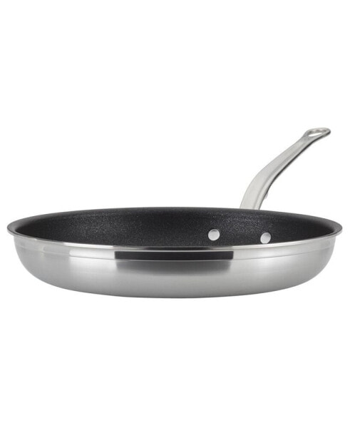ProBond Clad Stainless Steel with Titum Nonstick 12.5" Open Skillet