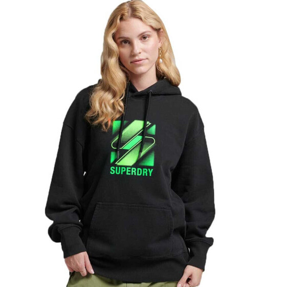 SUPERDRY Code Halftone S Logo Os hoodie