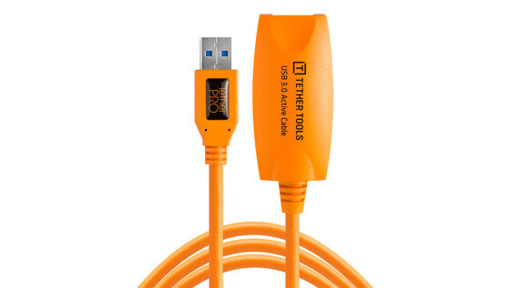 Аксессуар USB-кабель Tether Tools CU3017 - 5 м - USB A - USB A - USB 3.2 Gen 1 (3.1 Gen 1) - 5000 Mbit/s - оранжевый