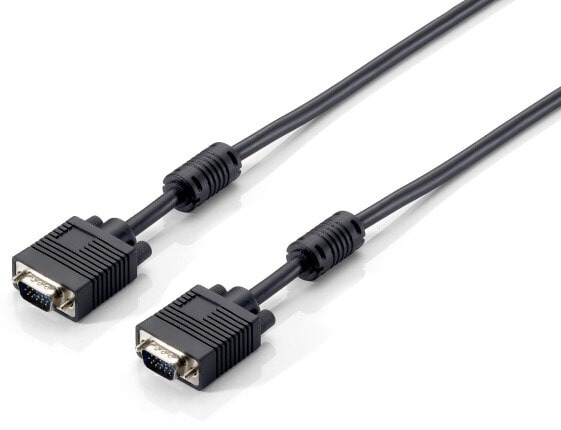 Equip HD15 VGA Cable - 20m - 20 m - VGA (D-Sub) - VGA (D-Sub) - Male - Male - Black