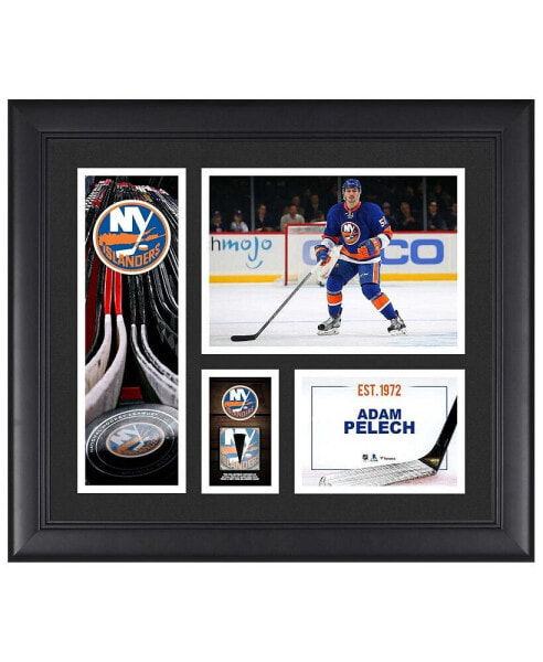 Adam Pelech New York Islanders Framed 15" x 17" Player Collage with a Piece of Game-Used Puck