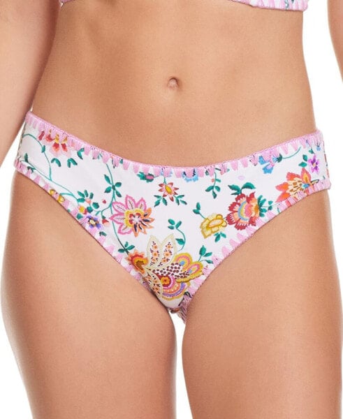 Women's Floral-Print Whipstitched-Edge Bottom