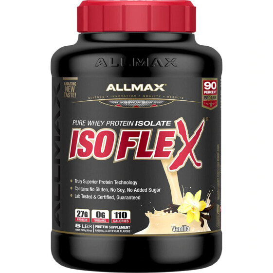 ALLMAX Nutrition IsoFlex Pure Whey Protein Isolate Vanilla -- 5 lbs