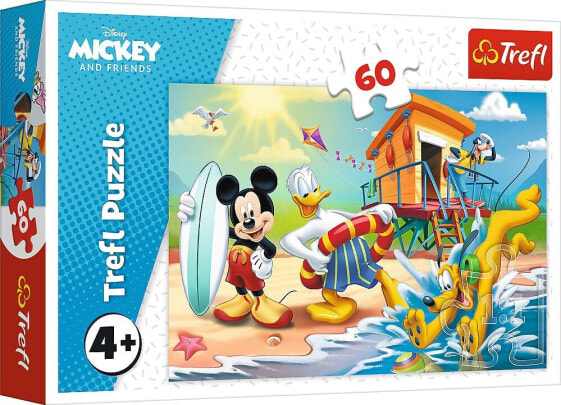 Trefl Puzzle 60 Ciekawy dzień Mikiego i przyjaciół Myszka Mickey Miki 17359