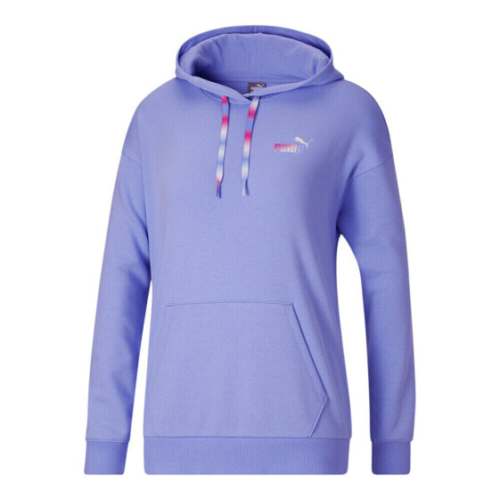 Puma Elevated Essentials Ombre Hoodie Womens Purple Casual Outerwear 67590327