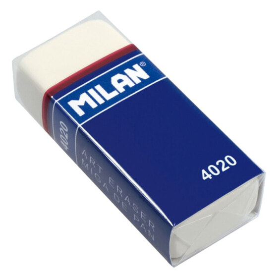 MILAN Box 20 Soft Synthetic Rubber Eraser (With Carton Sleeve And Wrapped)