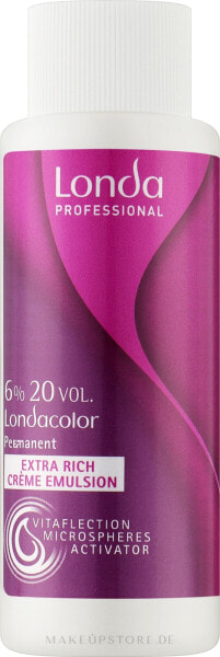 Oxidationscreme für Creme-Haarfarbe 6% - Londa Professional Londacolor Permanent Cream 60 ml