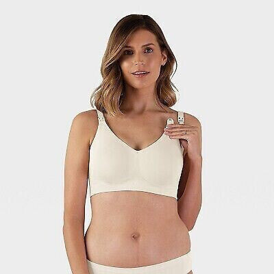 Bravado! Designs Women's Body Silk Seamless Nursing Bra - Antique White L