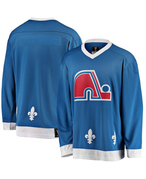 Men's Blue Quebec Nordiques Premier Breakaway Heritage Blank Jersey