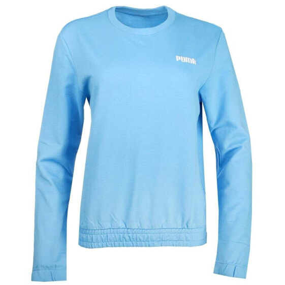 Свитшот PUMA High Waistband Crew Neck Blue